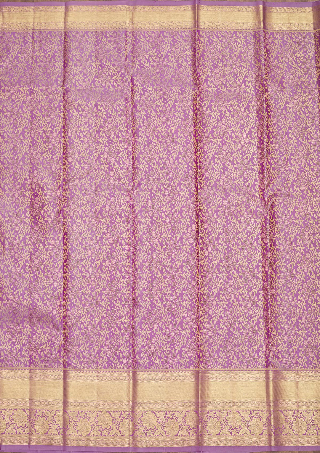 Lavender Zariwork Pure Silk Saree