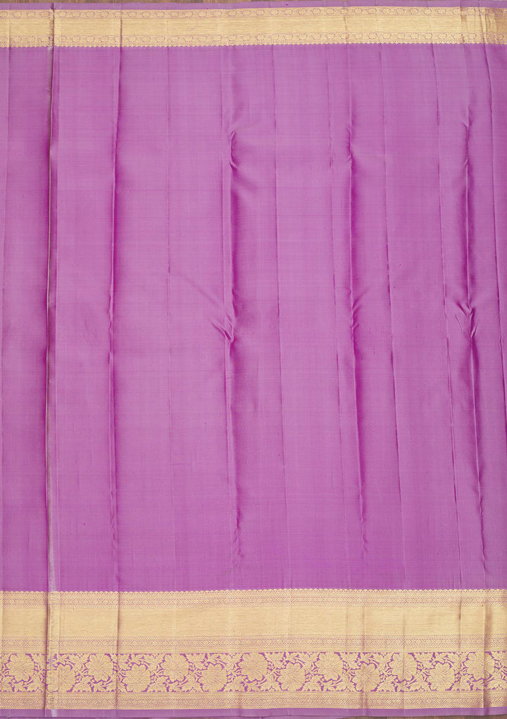Lavender Zariwork Pure Silk Saree