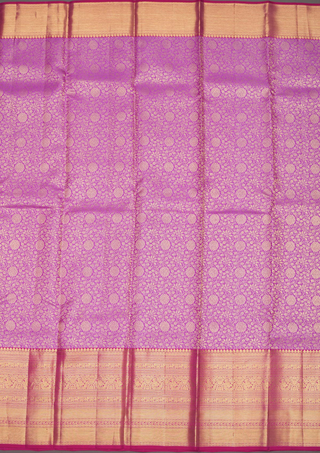 Lavender Zariwork Pure Silk Saree