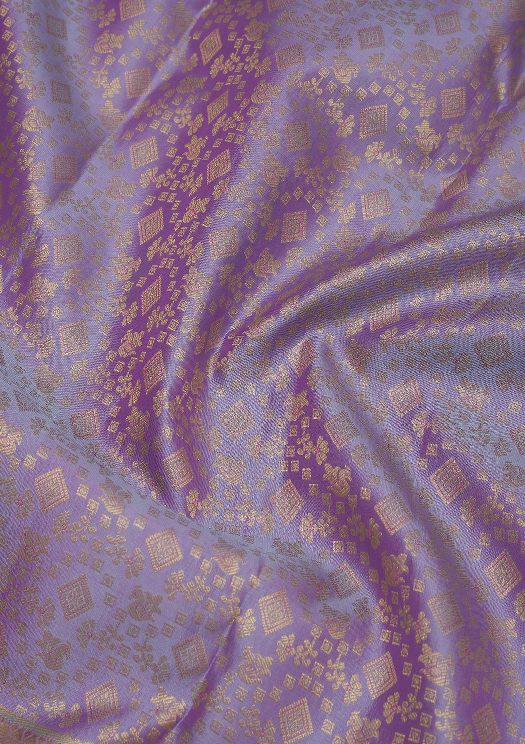 Lavender Zariwork Pure Silk Saree
