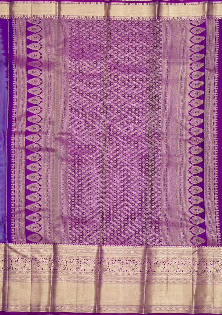 Lavender Zariwork Pure Silk Saree