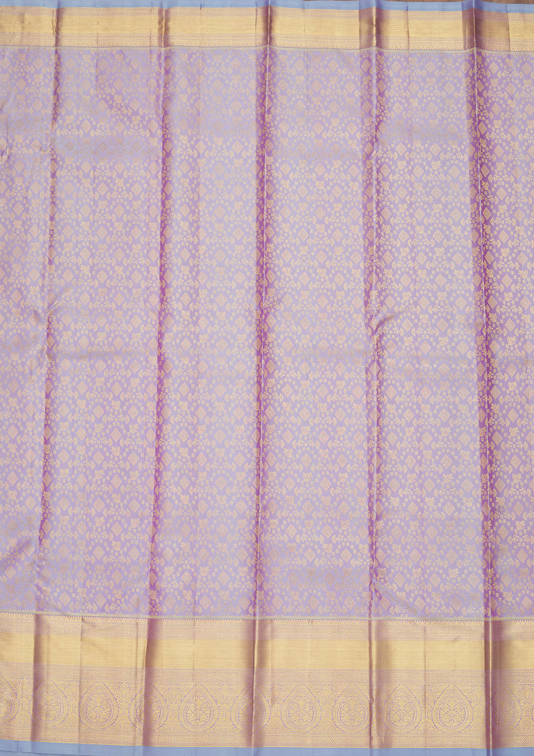 Lavender Zariwork Pure Silk Saree