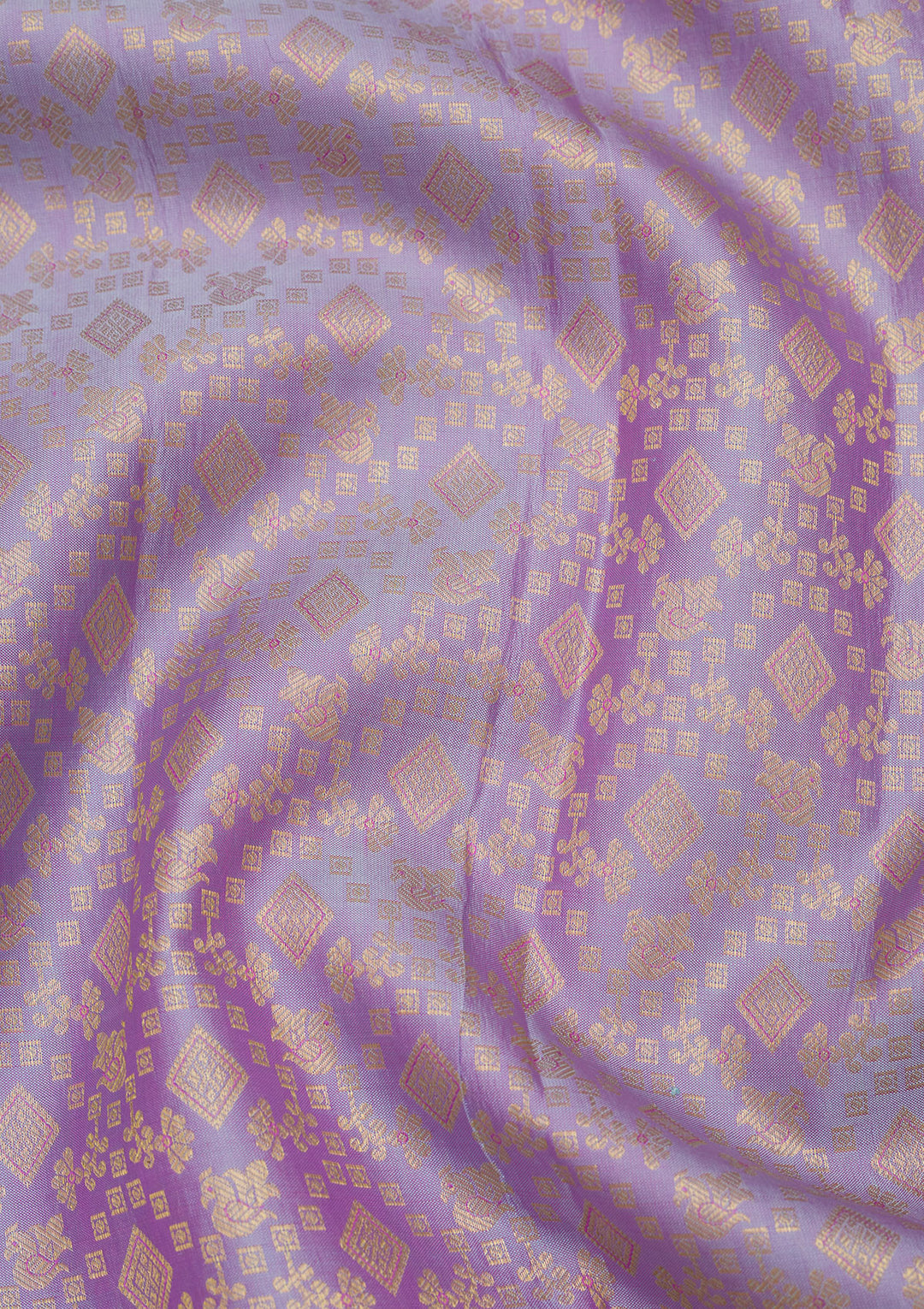 Lavender Zariwork Pure Silk Saree