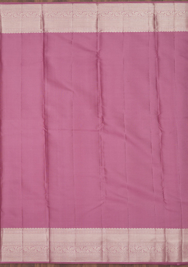 Lavender Zariwork Pure Silk Saree