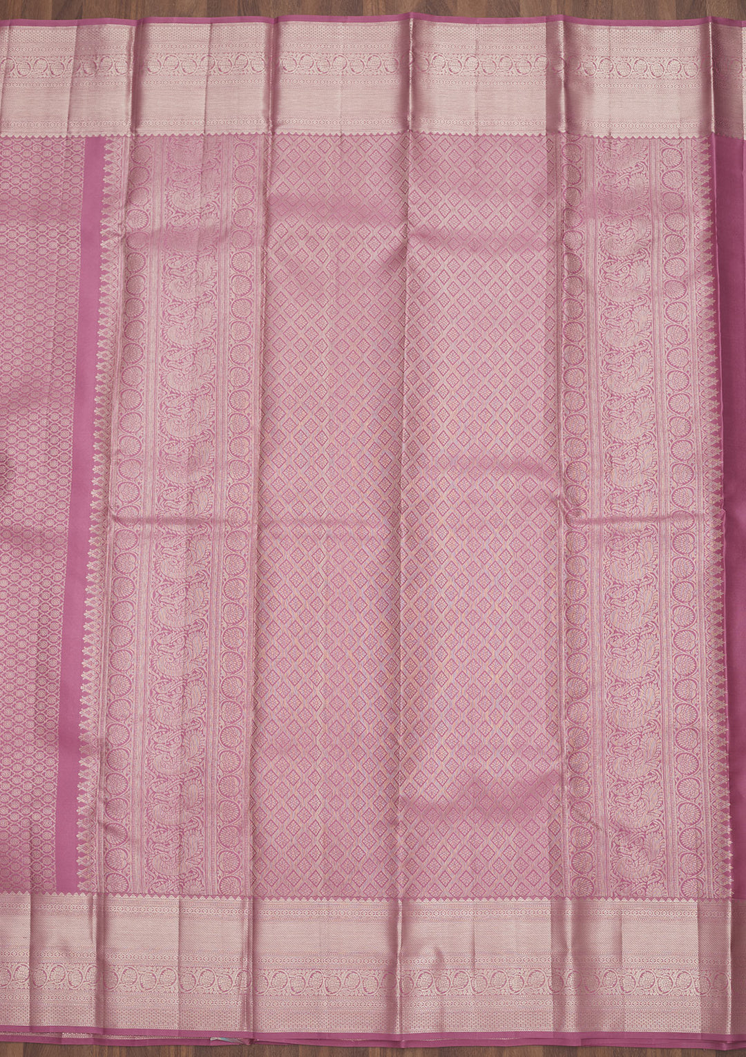 Lavender Zariwork Pure Silk Saree