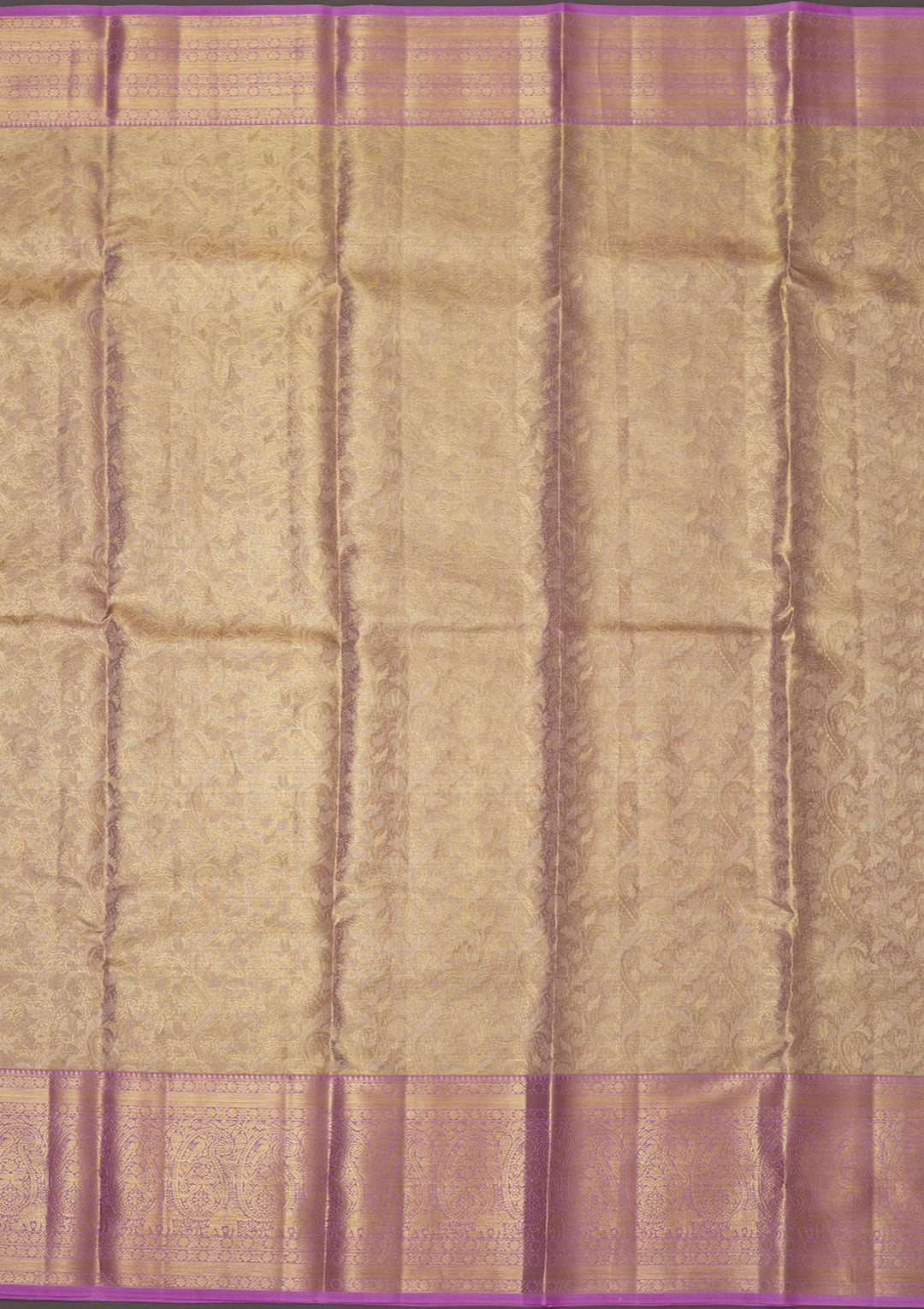 Lavender Zariwork Pure Silk Saree