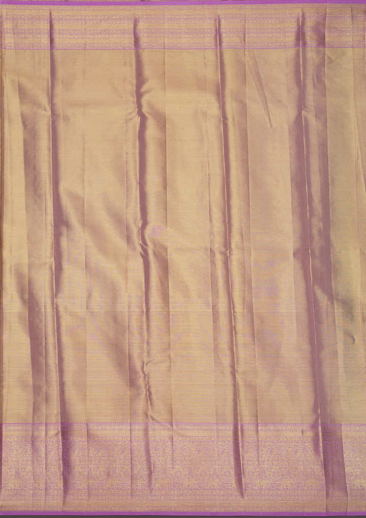 Lavender Zariwork Pure Silk Saree
