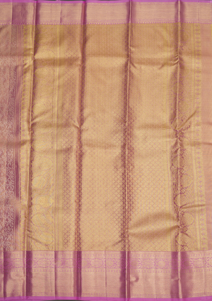 Lavender Zariwork Pure Silk Saree