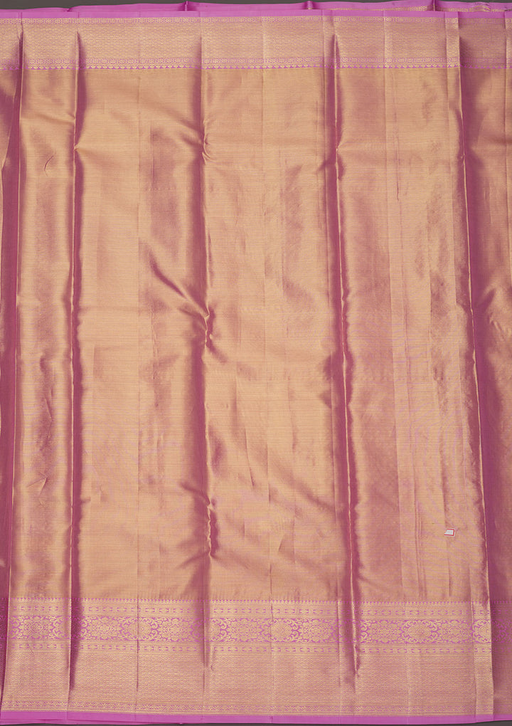 Lavender Zariwork Pure Silk Saree