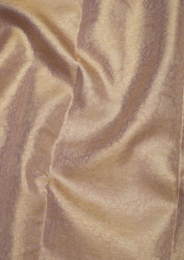 Lavender Zariwork Pure Silk Saree