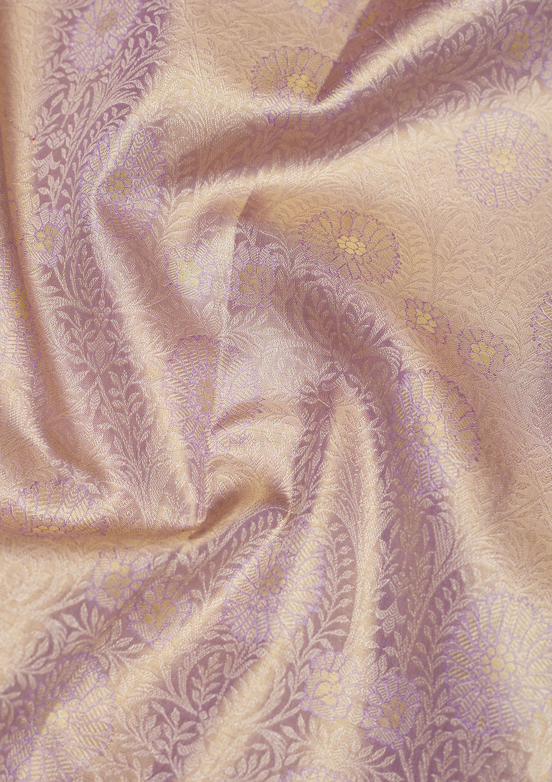 Lavender Zariwork Pure Silk Saree