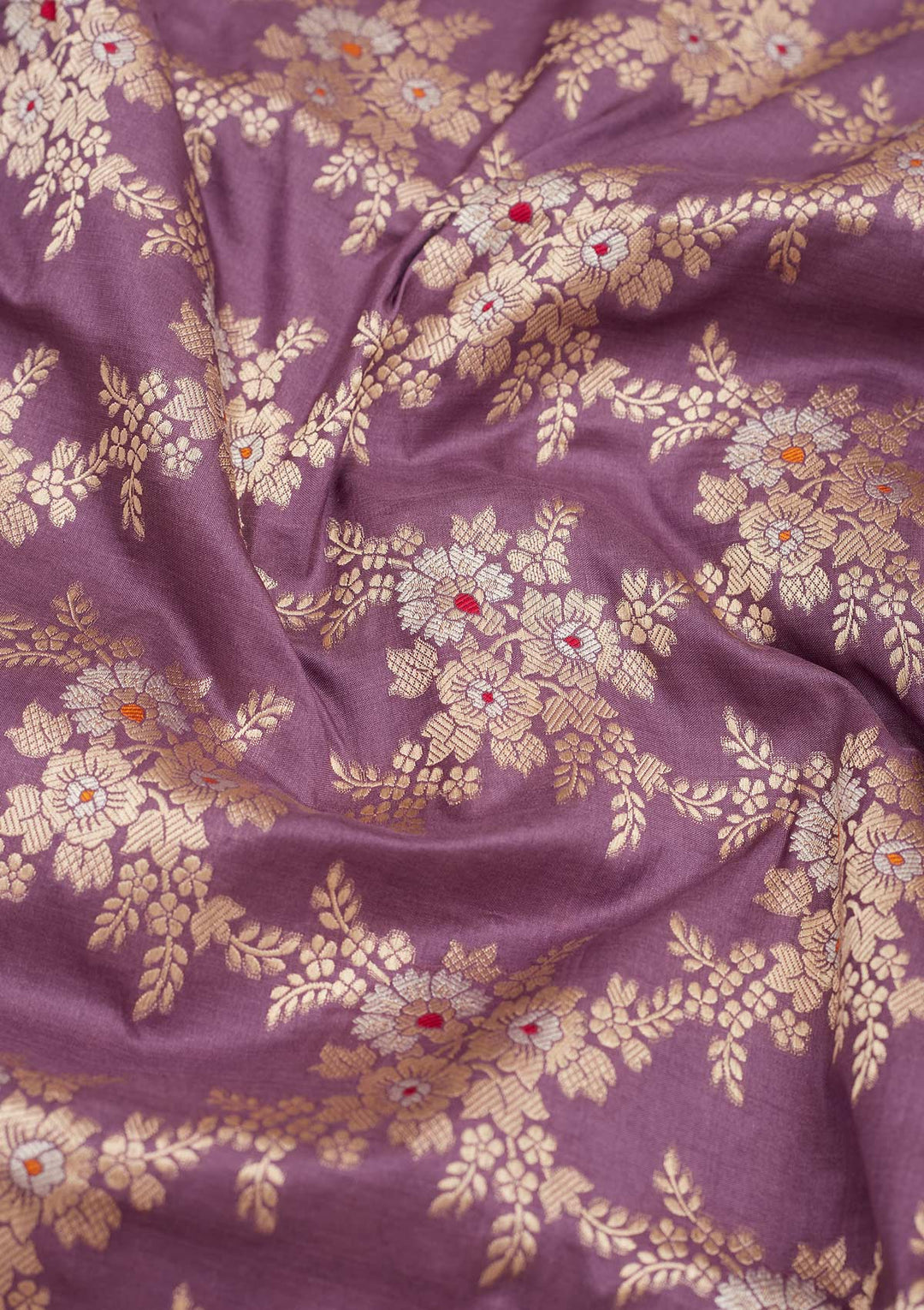 Lavender Zariwork Pure Silk Saree