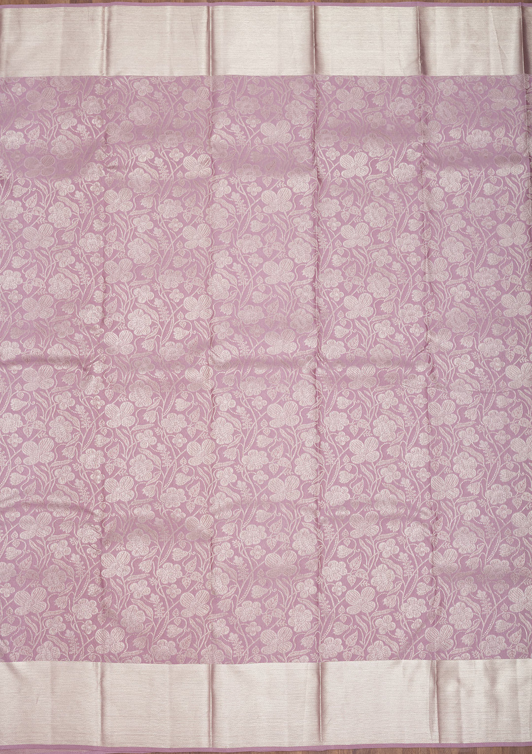Lavender Zariwork Pure Silk Saree