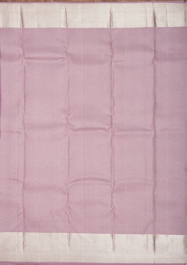 Lavender Zariwork Pure Silk Saree
