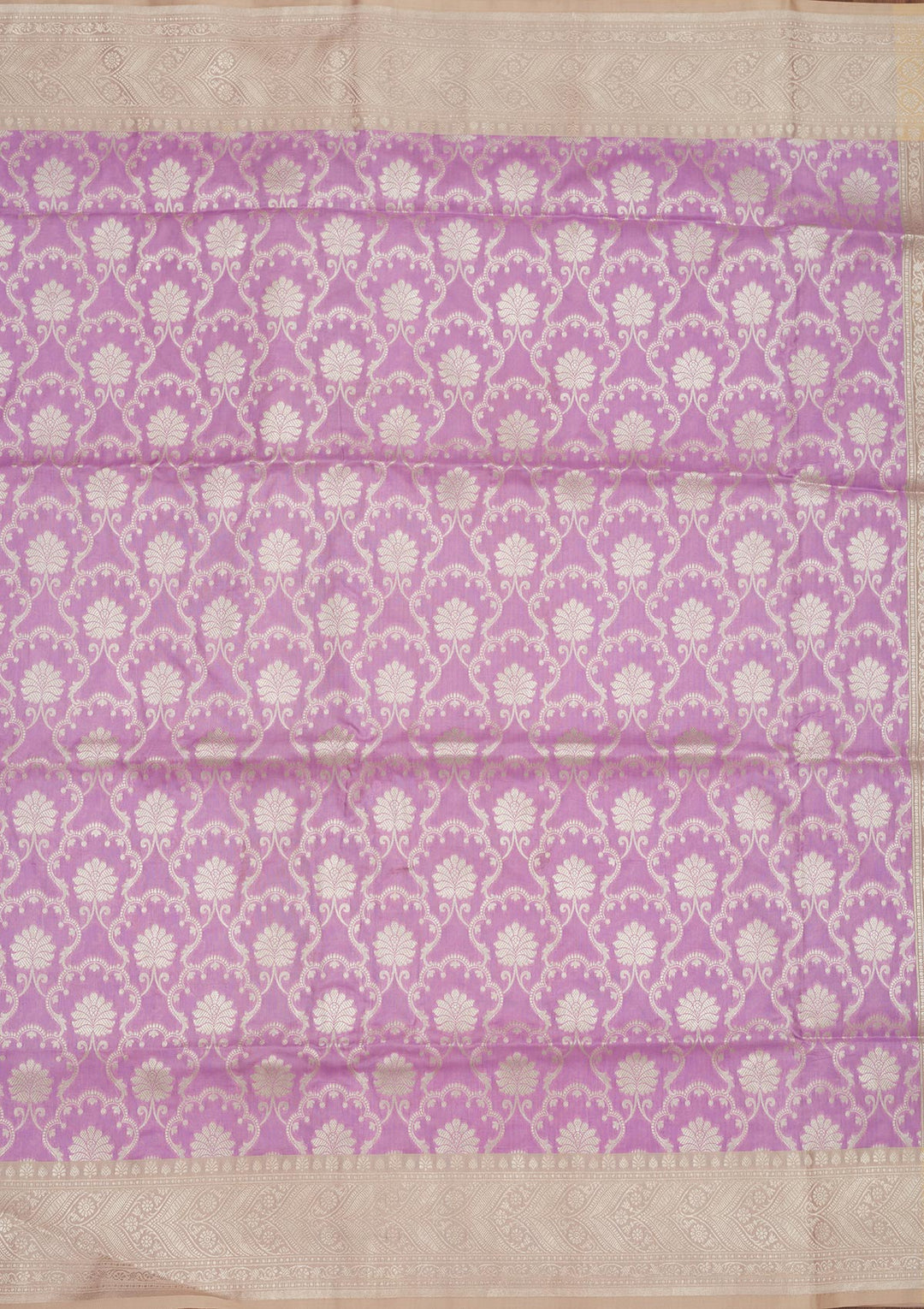 Lavender Zariwork Pure Silk Saree