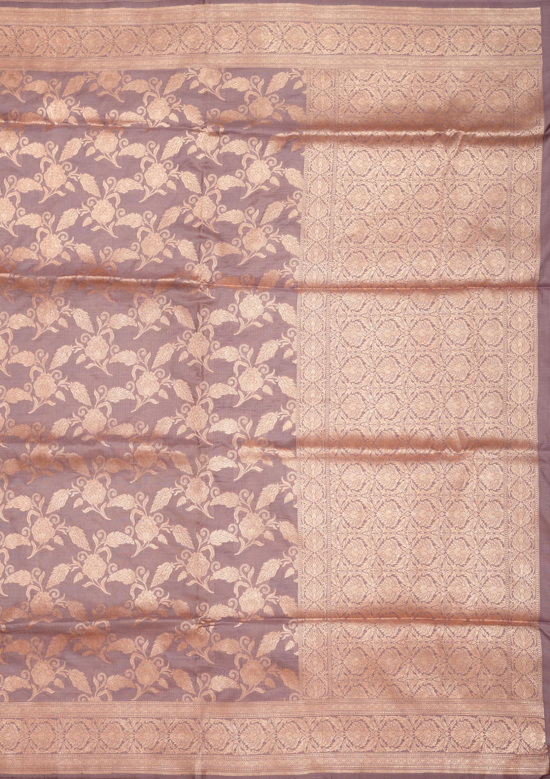 Lavender Zariwork Pure Silk Saree