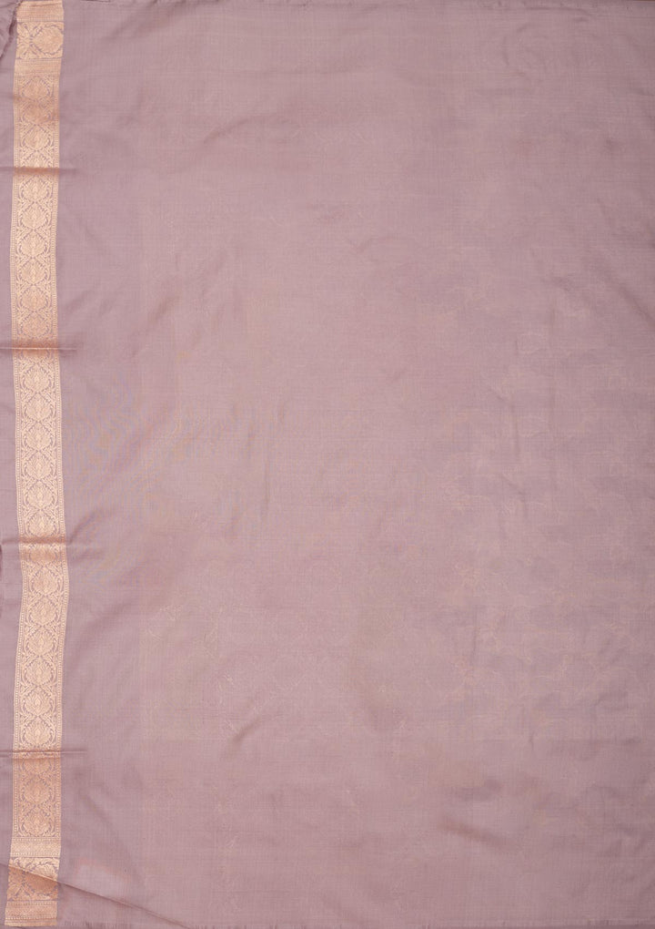 Lavender Zariwork Pure Silk Saree