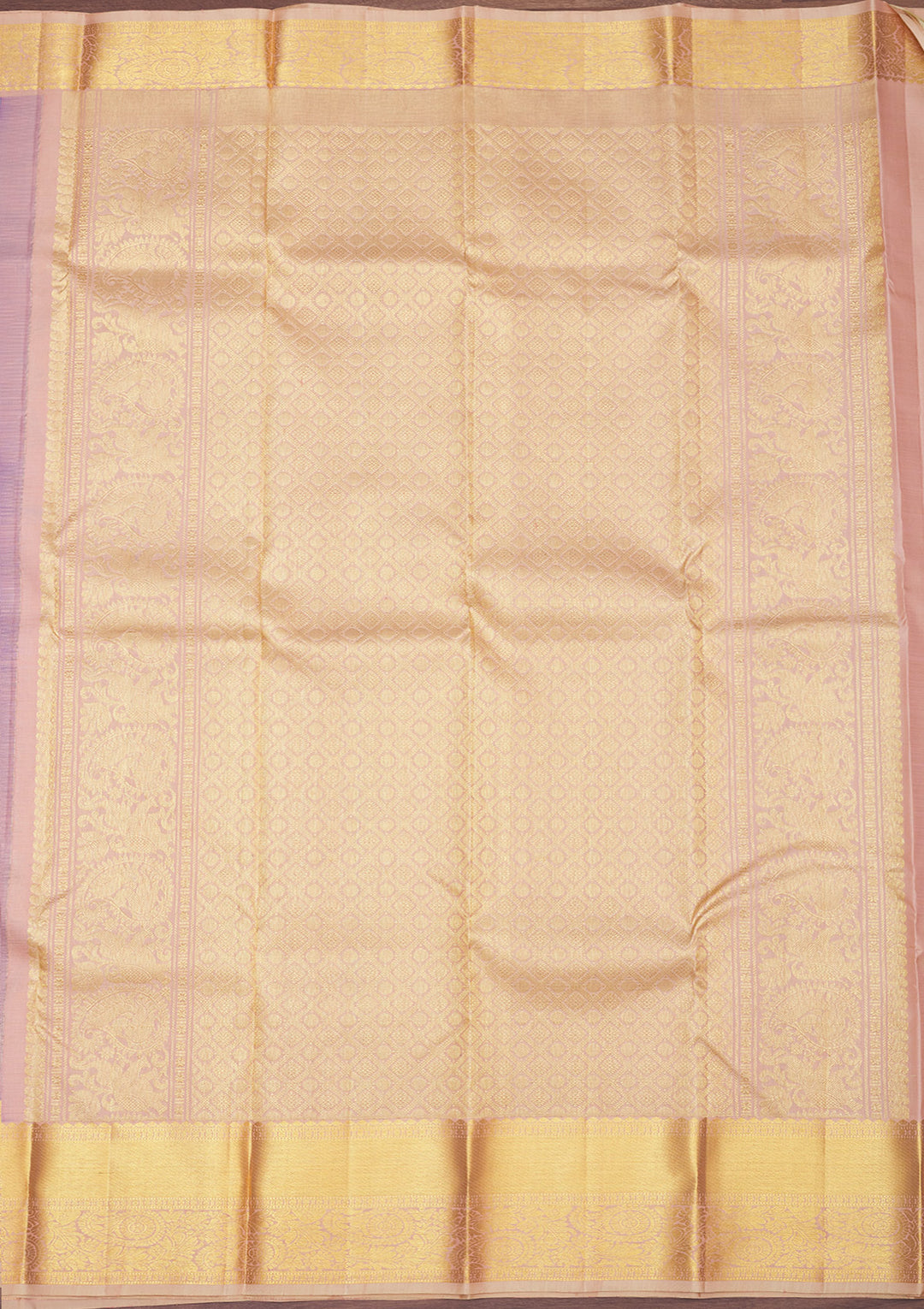 Lavender Zariwork Pure Silk Saree