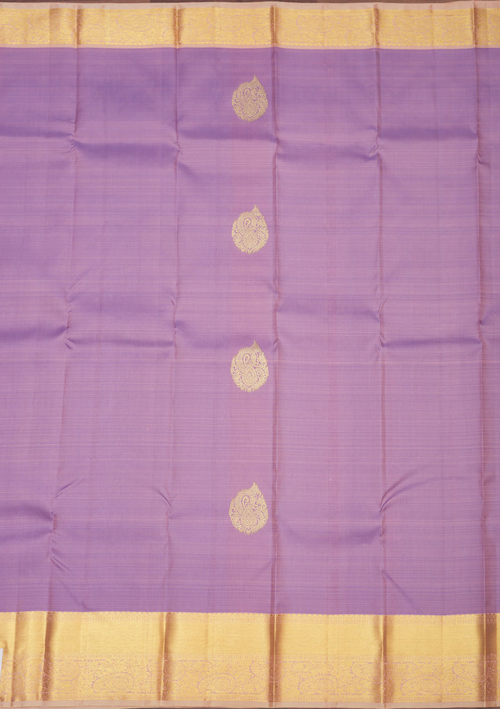 Lavender Zariwork Pure Silk Saree