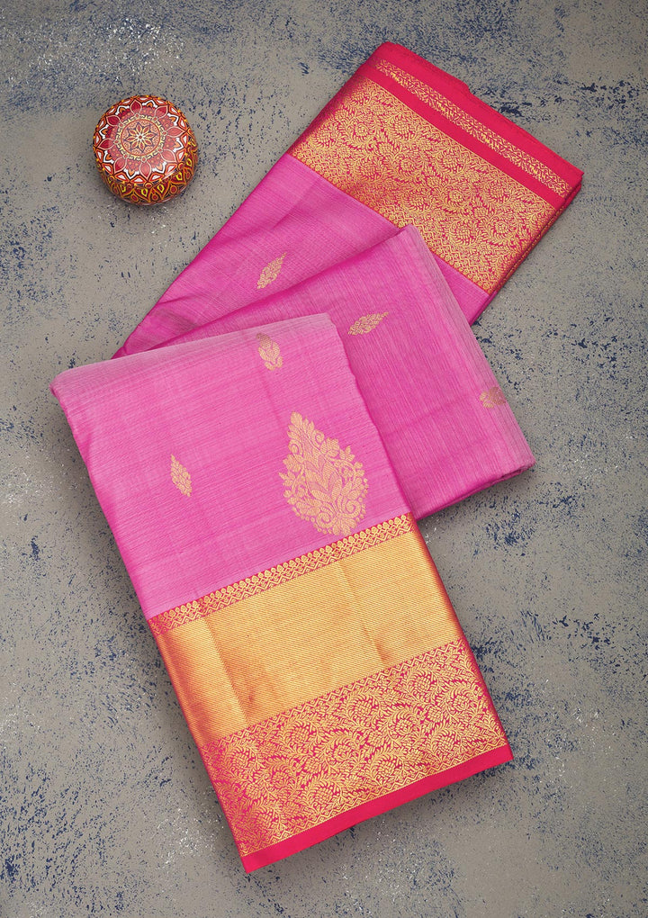 Lavender Zariwork Pure Silk Saree