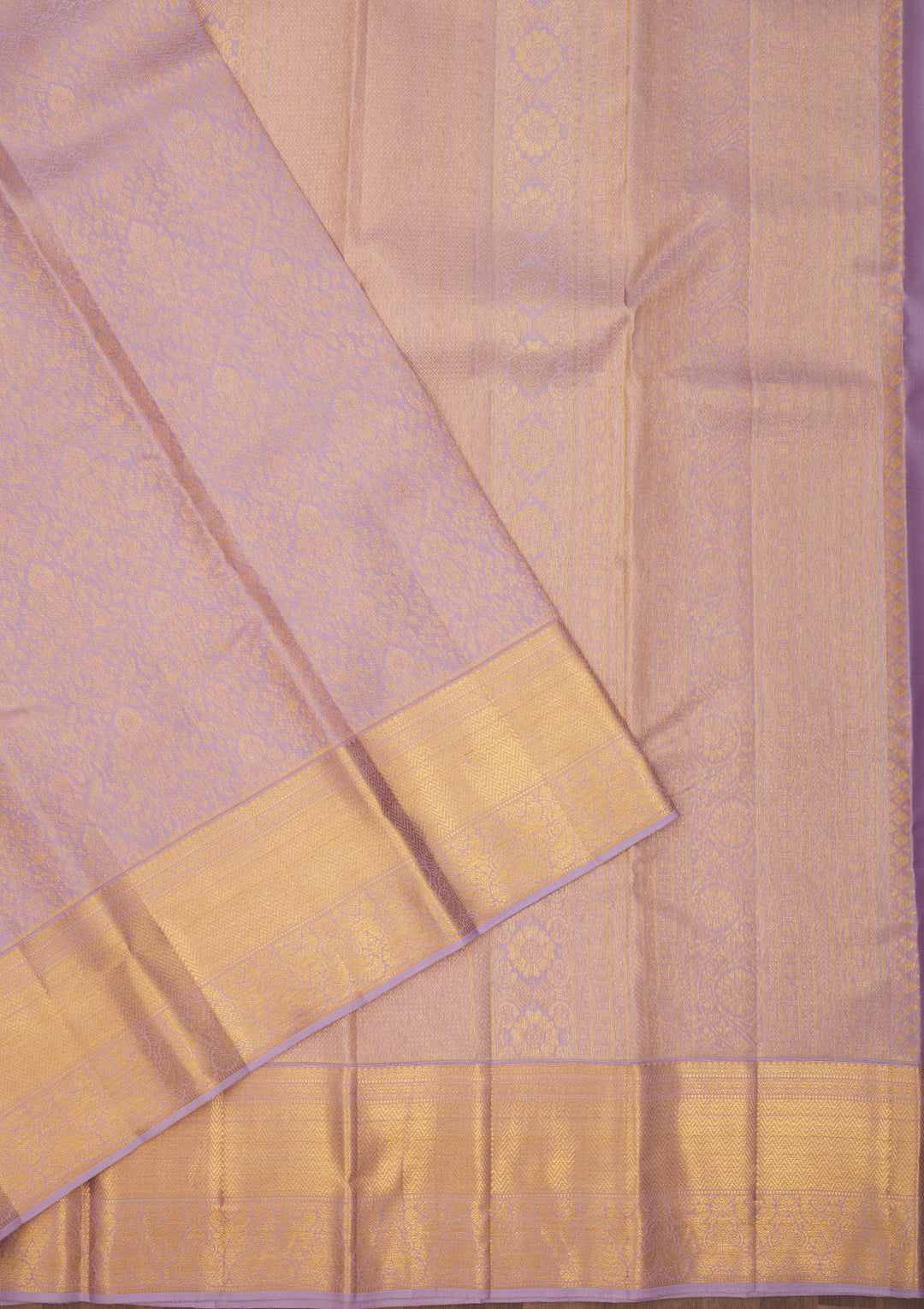 Lavender Zariwork Pure Silk Saree