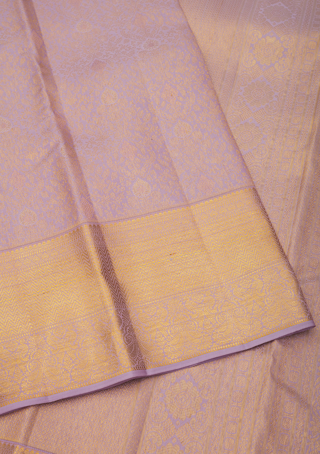 Lavender Zariwork Pure Silk Saree
