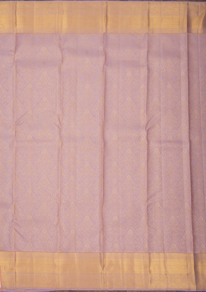 Lavender Zariwork Pure Silk Saree