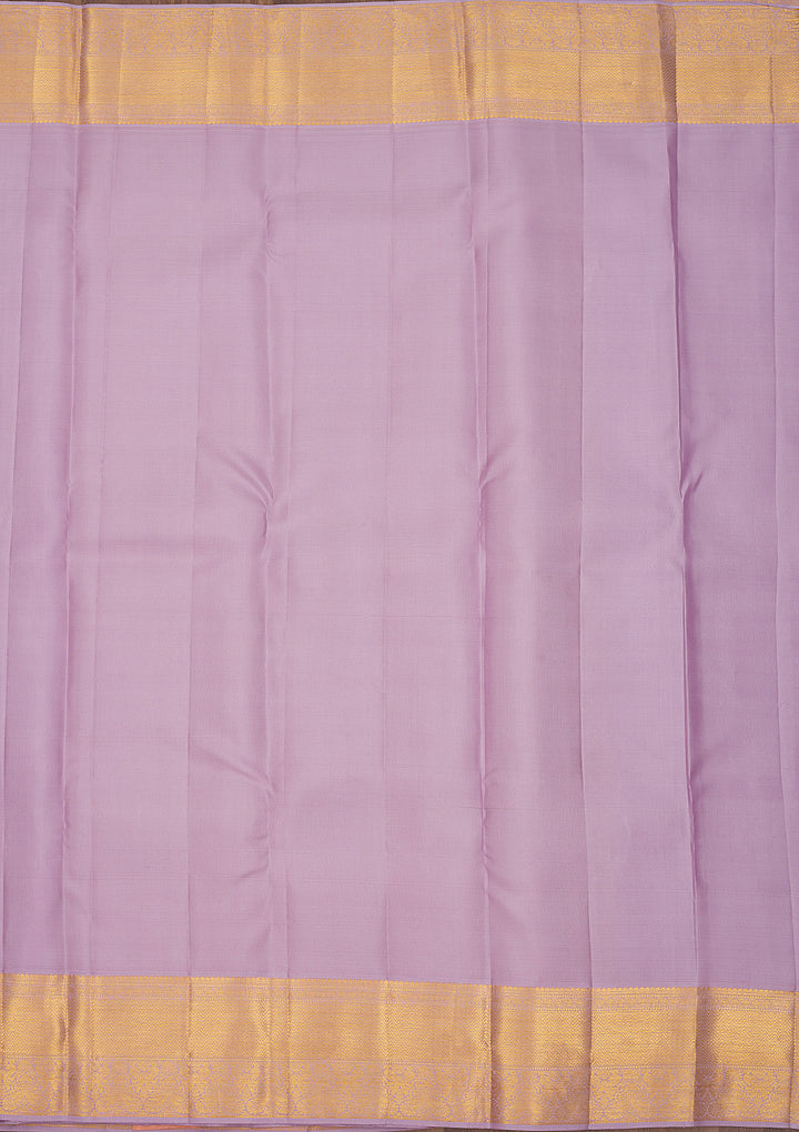 Lavender Zariwork Pure Silk Saree