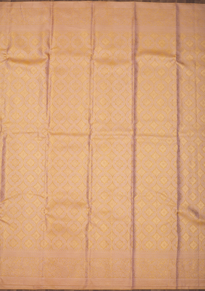 Lavender Zariwork Pure Silk Saree