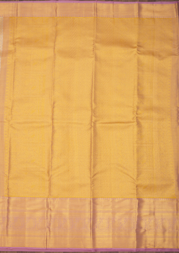 Lavender Zariwork Pure Silk Saree