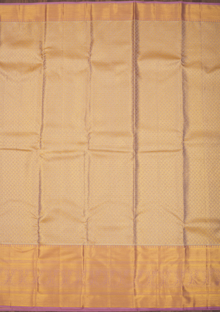 Lavender Zariwork Pure Silk Saree
