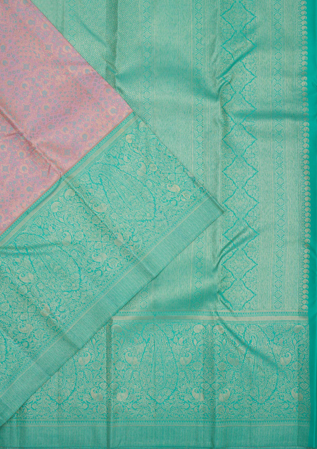 Lavender Zariwork Pure Silk Saree