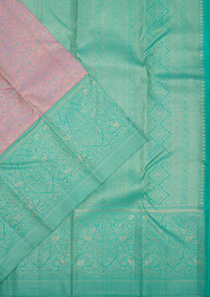 Lavender Zariwork Pure Silk Saree