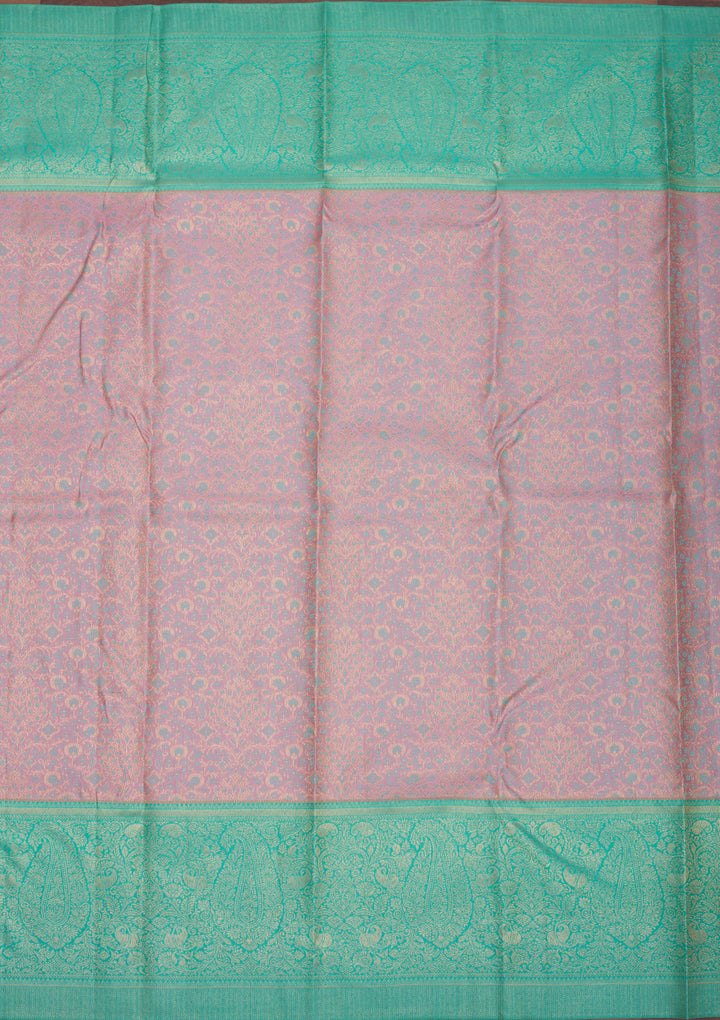 Lavender Zariwork Pure Silk Saree