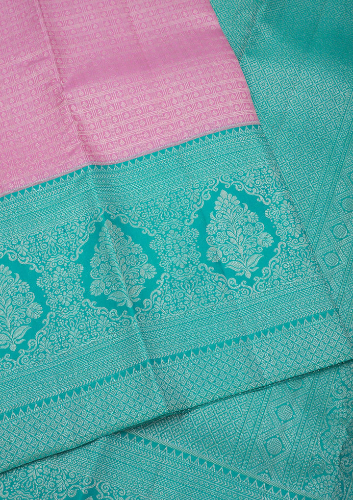 Lavender Zariwork Pure Silk Saree