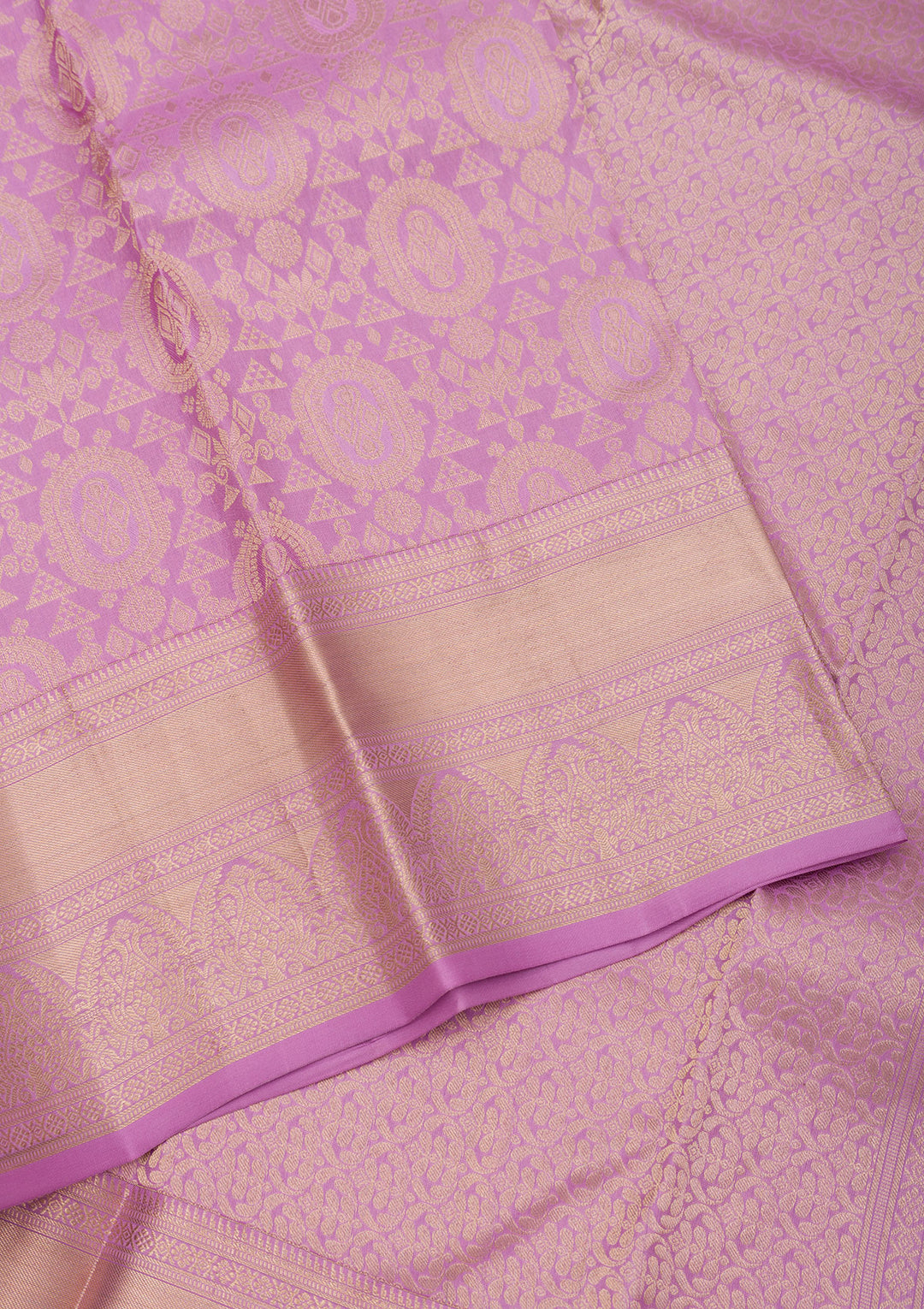 Lavender Zariwork Pure Silk Saree