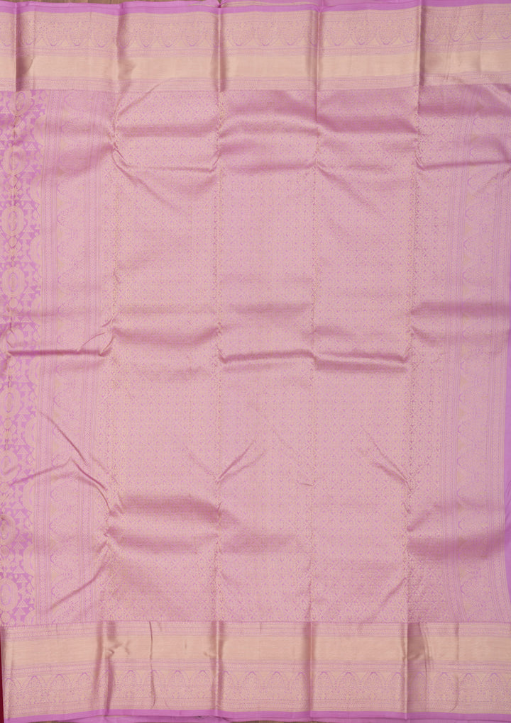 Lavender Zariwork Pure Silk Saree