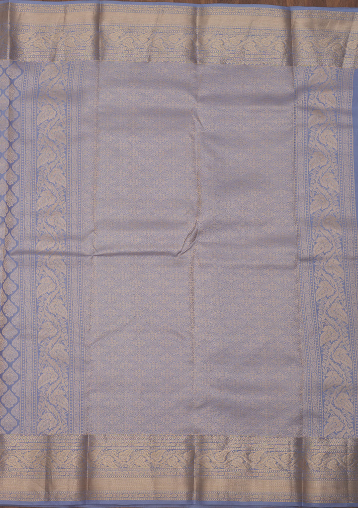 Lavender Zariwork Pure Silk Saree