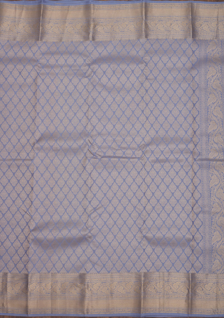 Lavender Zariwork Pure Silk Saree