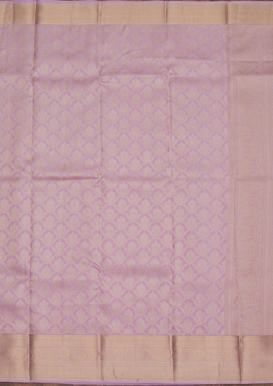 Lavender Zariwork Pure Silk Saree