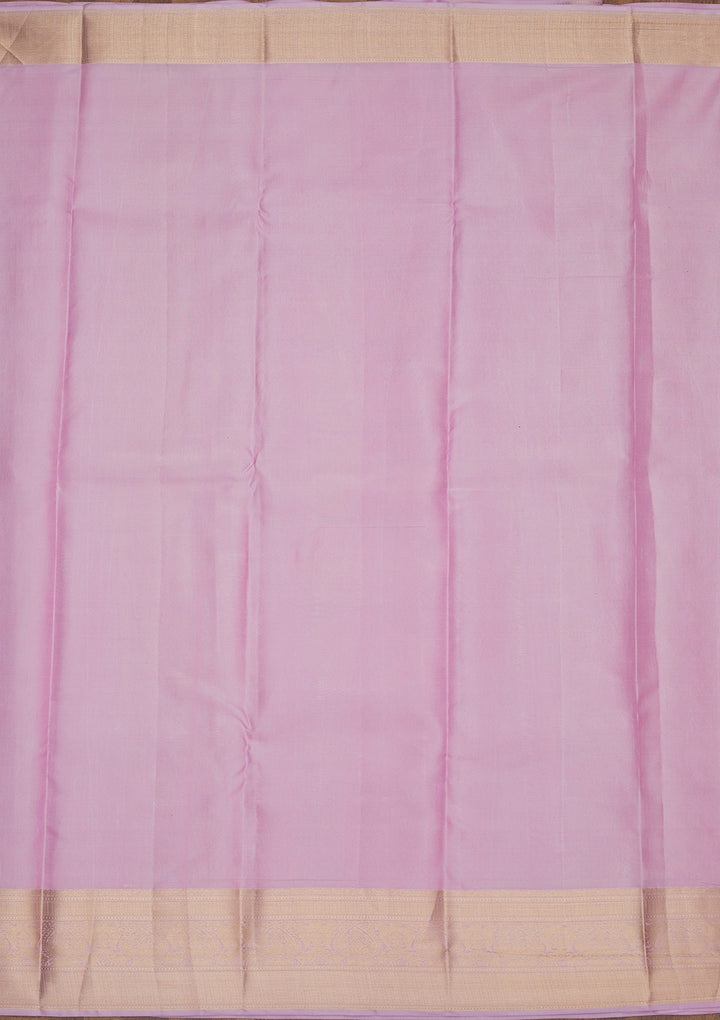 Lavender Zariwork Pure Silk Saree