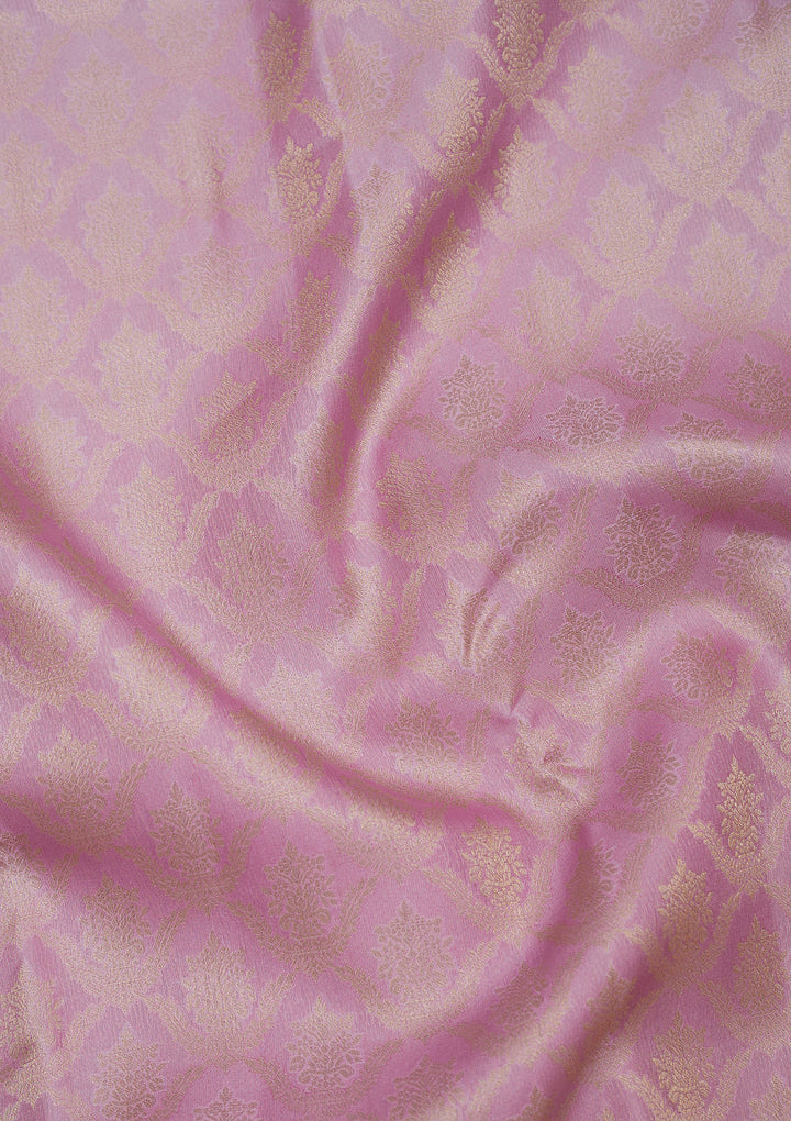 Lavender Zariwork Pure Silk Saree