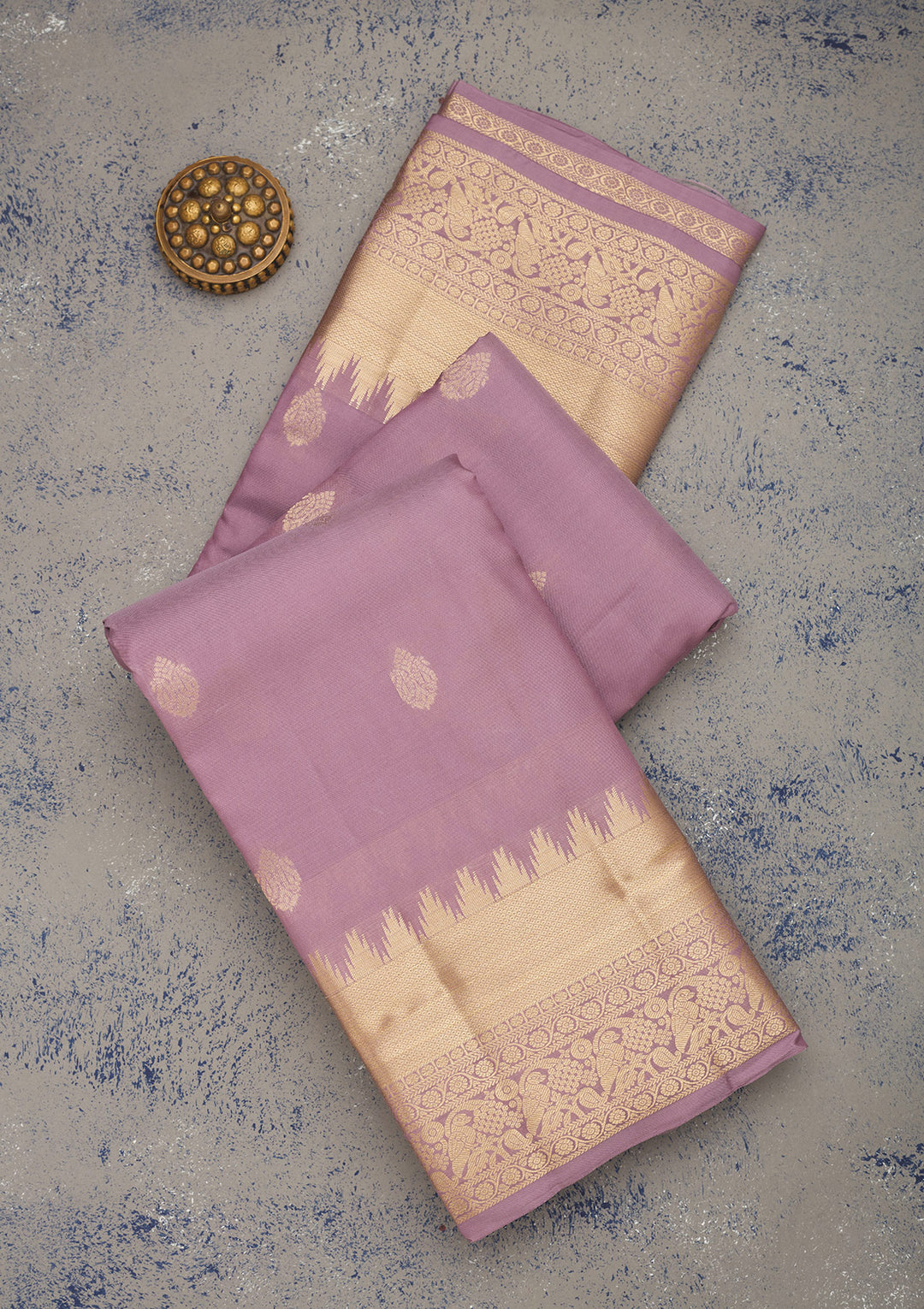Lavender Zariwork Pure Silk Saree