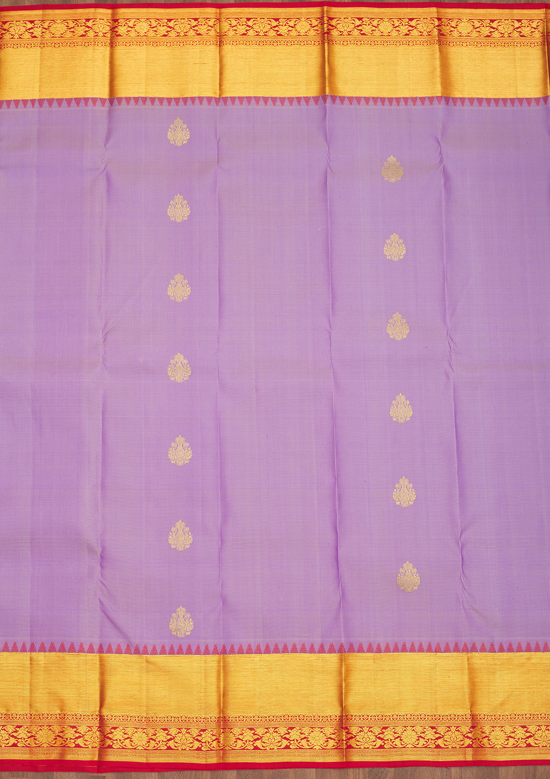 Lavender Zariwork Pure Silk Saree