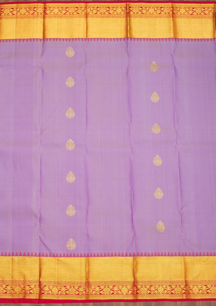 Lavender Zariwork Pure Silk Saree