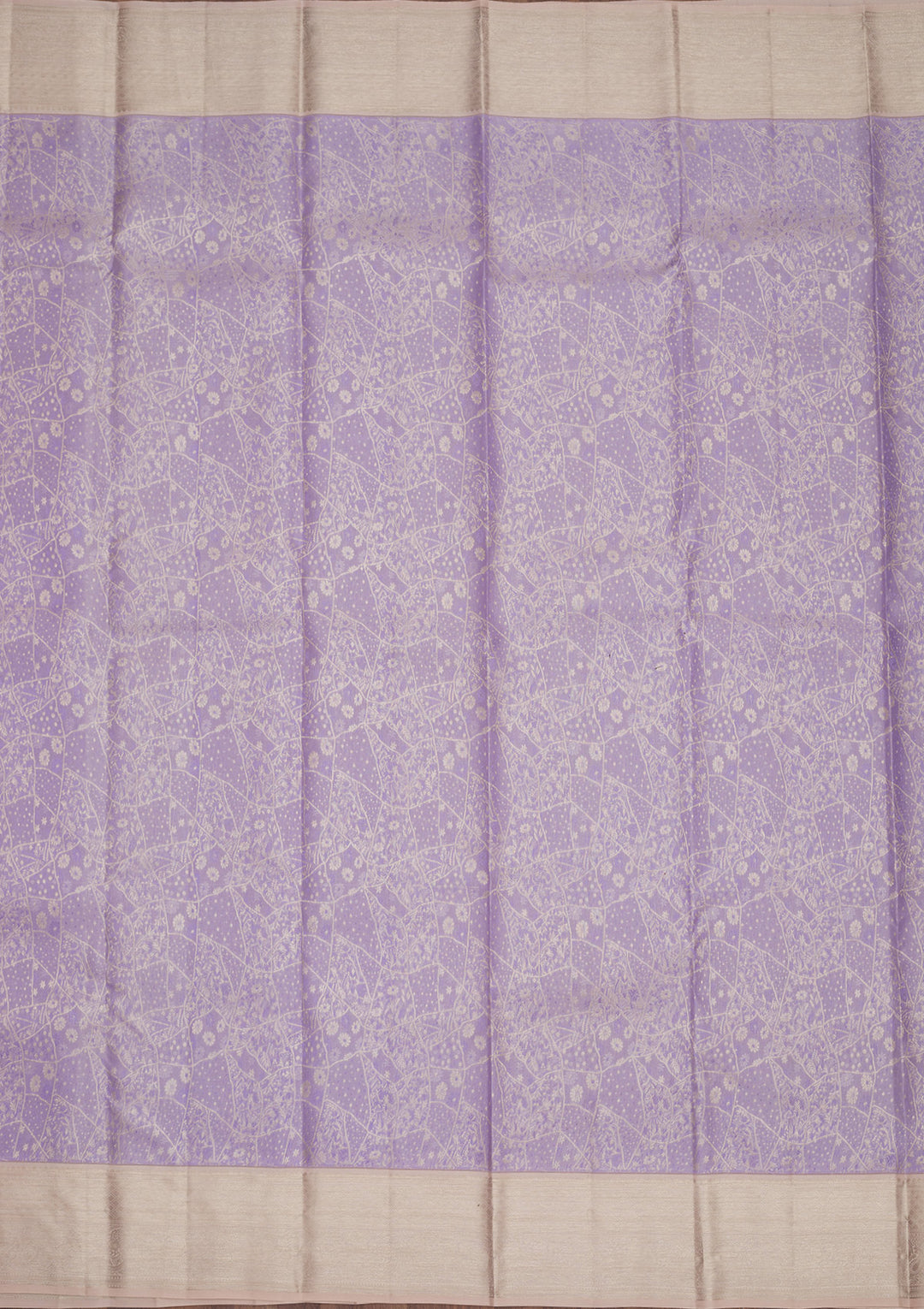 Lavender Zariwork Pure Silk Saree