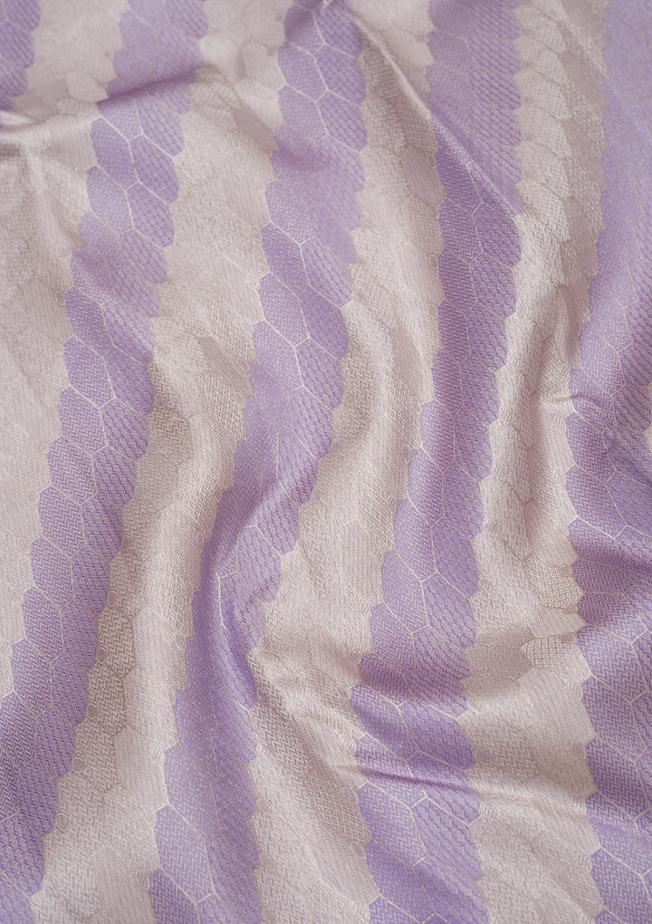 Lavender Zariwork Pure Silk Saree