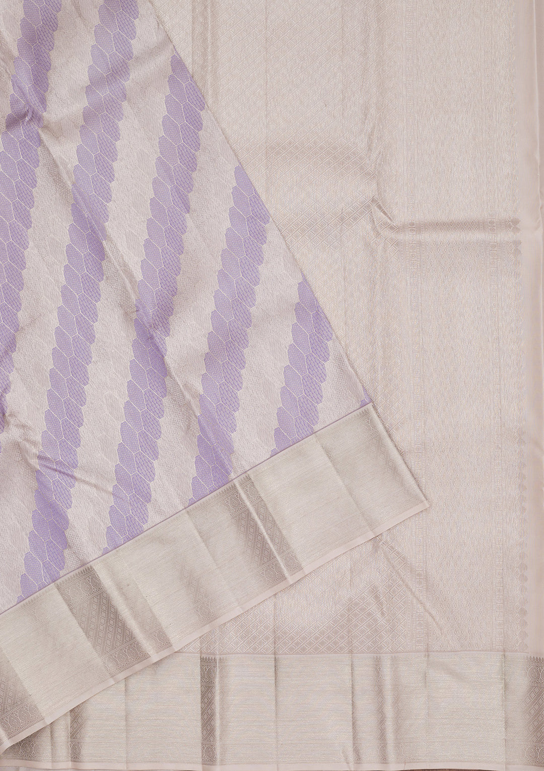 Lavender Zariwork Pure Silk Saree