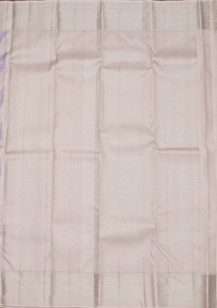 Lavender Zariwork Pure Silk Saree