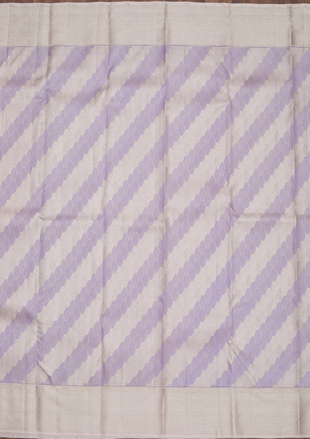 Lavender Zariwork Pure Silk Saree
